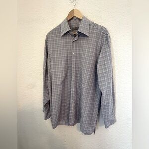 Canali 1934 Button Down plaids Dress Shirt‎ - XL